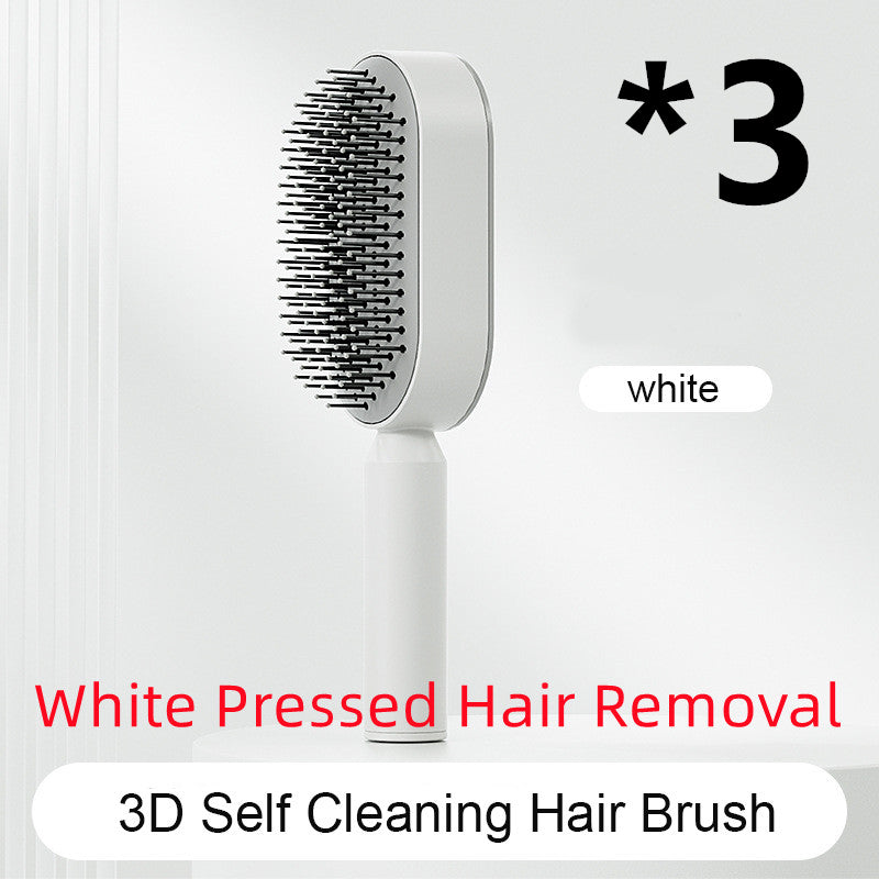 Self-Cleaning Hair Brush - One-Click Massage Scalp Comb