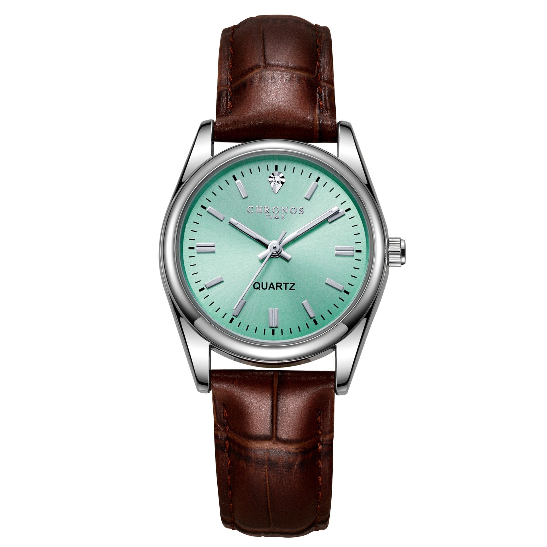 Women's Leather Strap Watch - Luminous Quartz Fashion Timepiece