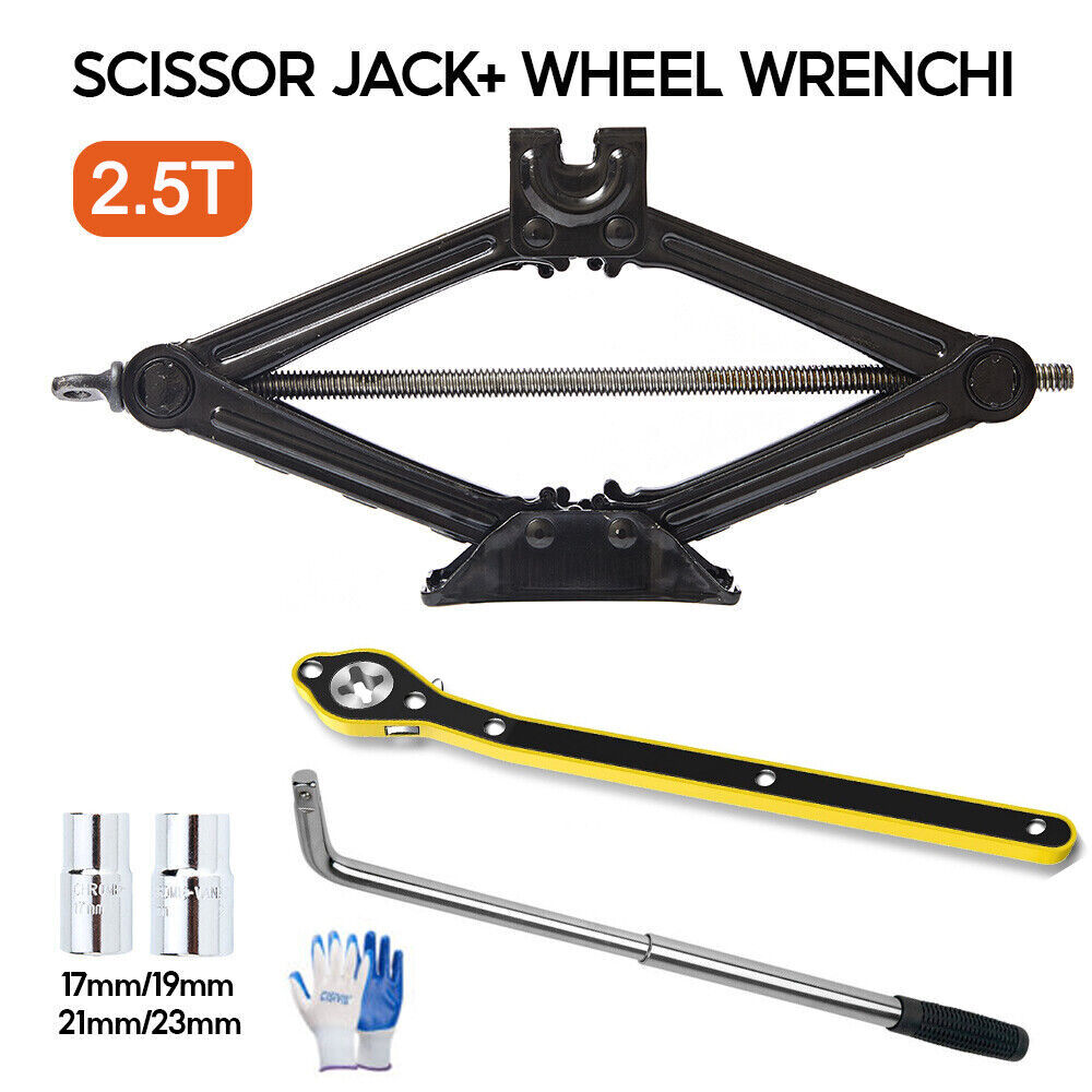 Scissor Jack & Extendable Wheel Wrench Set 2.5T