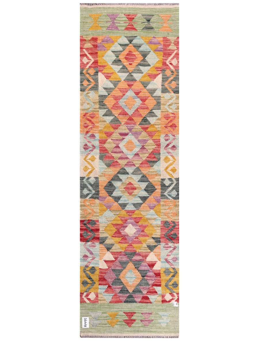 Maimana Afghanistan Kilim Runner - 201 x 61 cm
