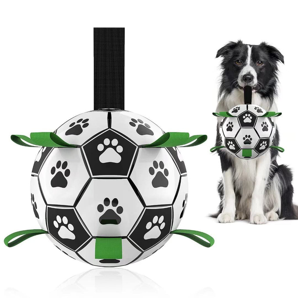 Interactive Dog Football Toy - Inflatable Training Ball for Large Dogs