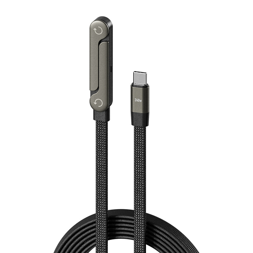 2-in-1 Fast Charging Cable with Foldable Phone Stand