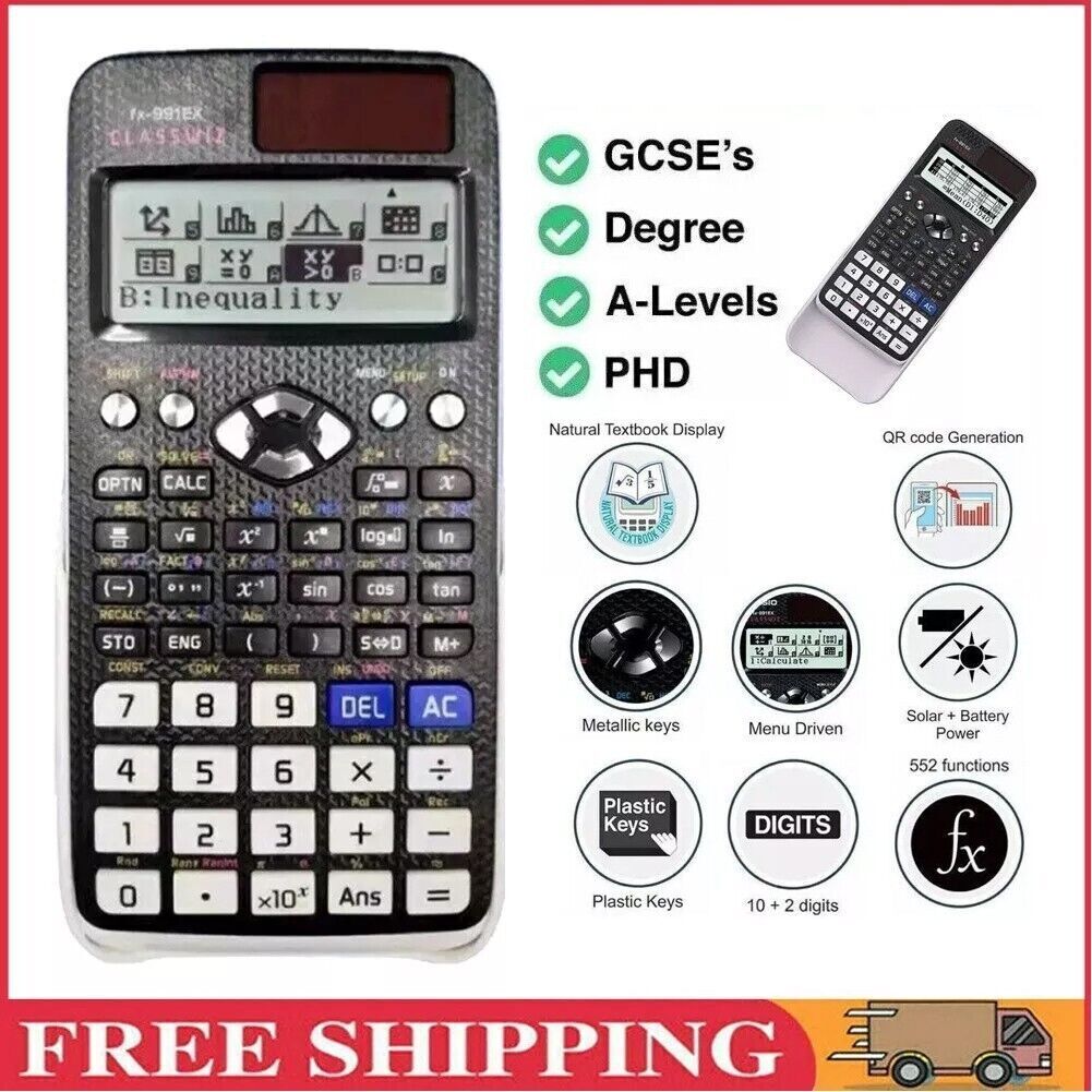 Scientific Calculator- 552 Functions
