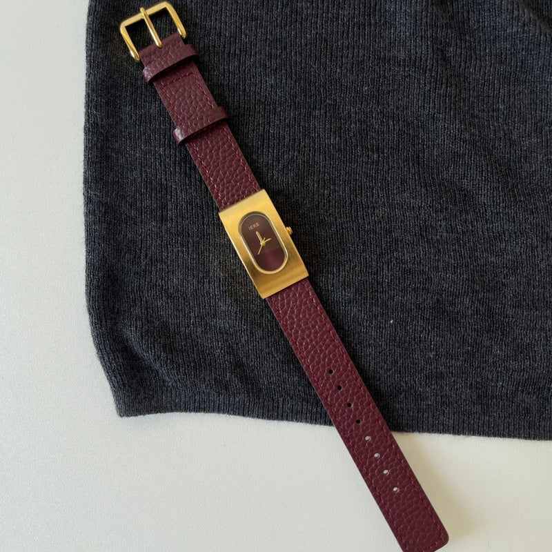 Vintage Red New Year Watch for Women - Festive Ankla Style