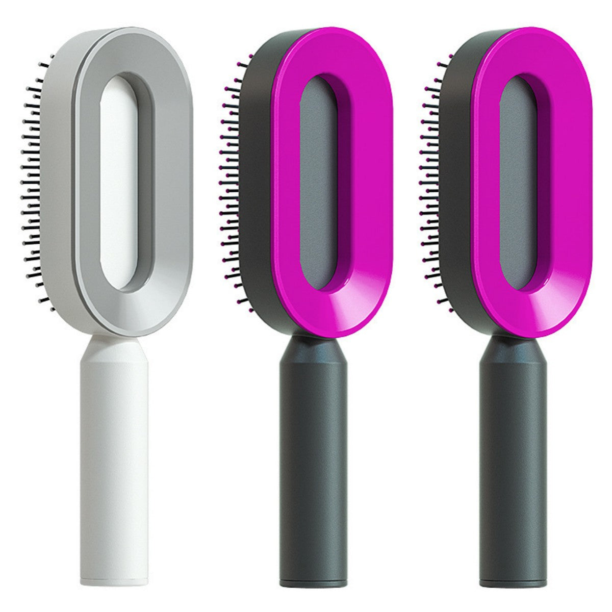 Self-Cleaning Hair Brush - One-Click Massage Scalp Comb