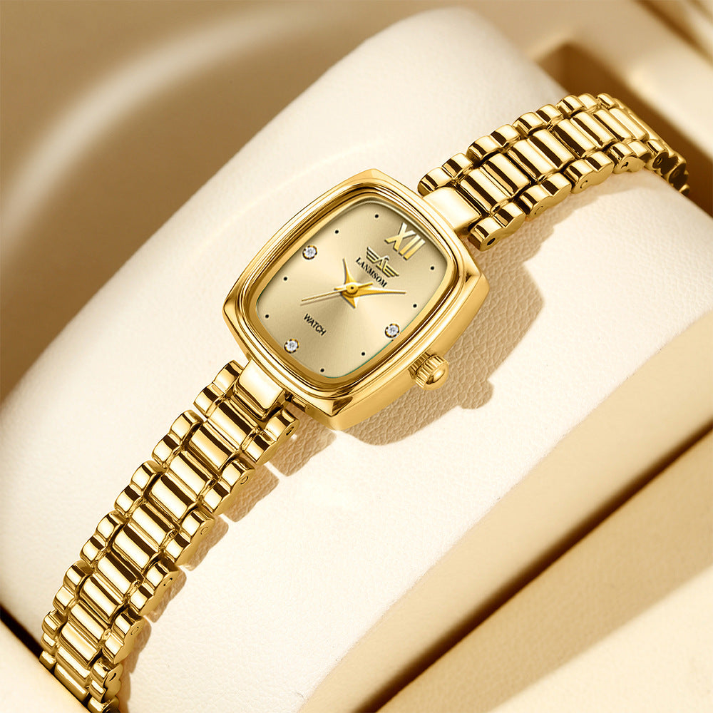 Vintage Petite Gold Watch for Women - Elegant & Timeless