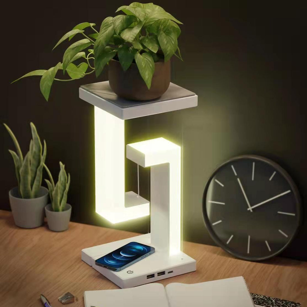 Floating Balance Lamp - Wireless Charging Suspension Table Lamp