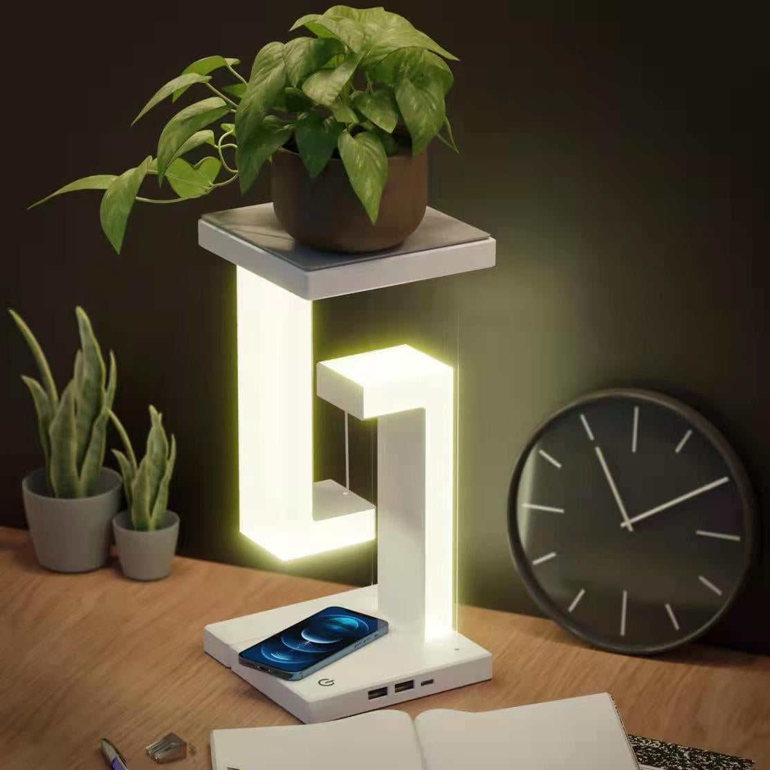 Floating Balance Lamp - Wireless Charging Suspension Table Lamp