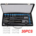 Heavy-Duty Ratchet Wrench Socket Set - 8-32mm with Case