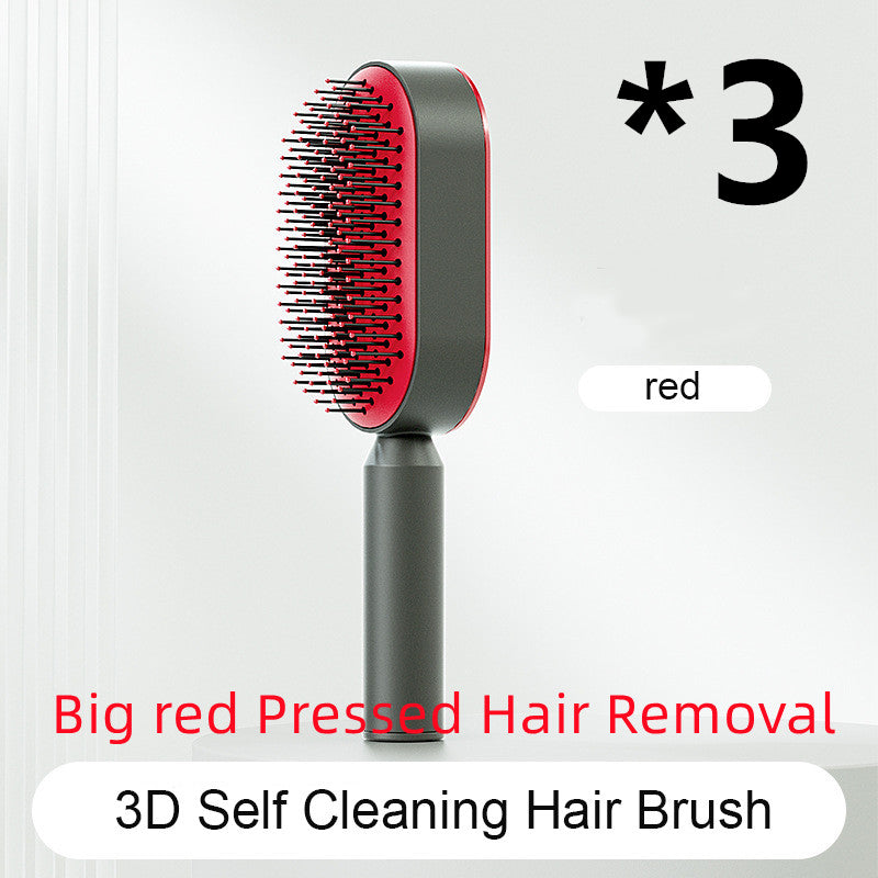 Self-Cleaning Hair Brush - One-Click Massage Scalp Comb