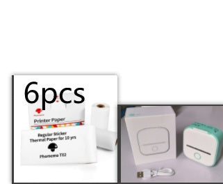 Portable Mini Thermal Label Printer - Bluetooth Photo & Price Tag