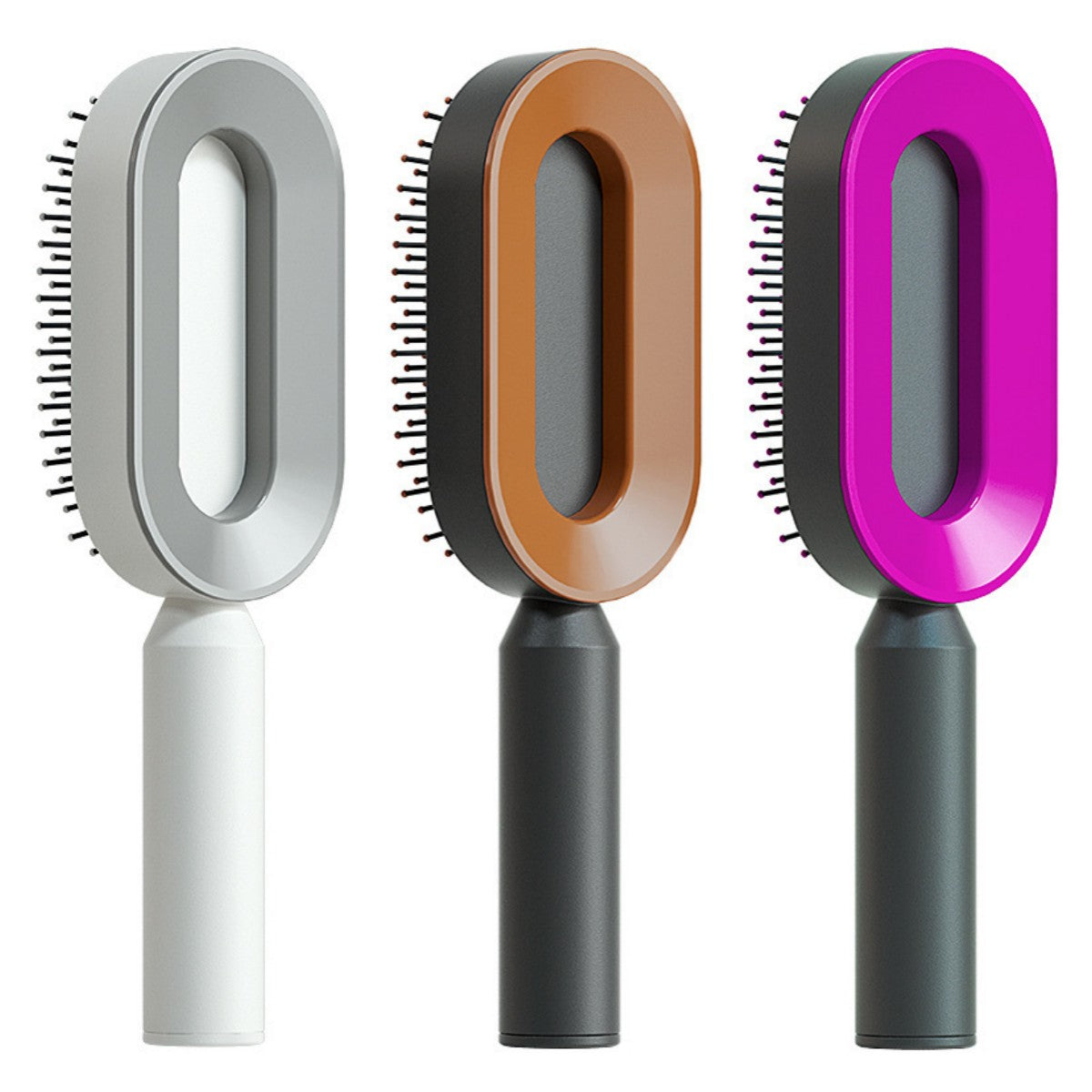Self-Cleaning Hair Brush - One-Click Massage Scalp Comb