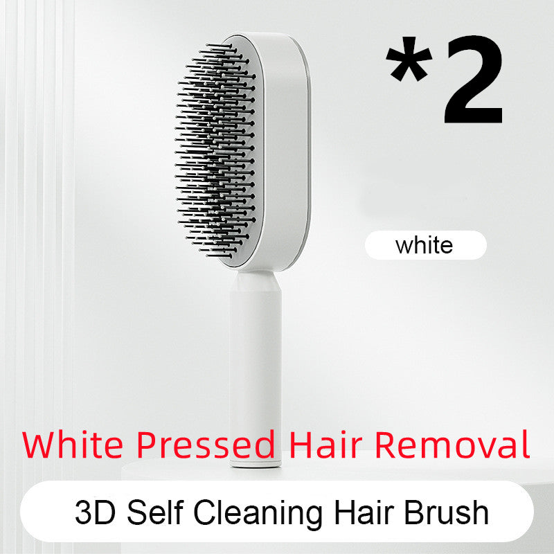 Self-Cleaning Hair Brush - One-Click Massage Scalp Comb