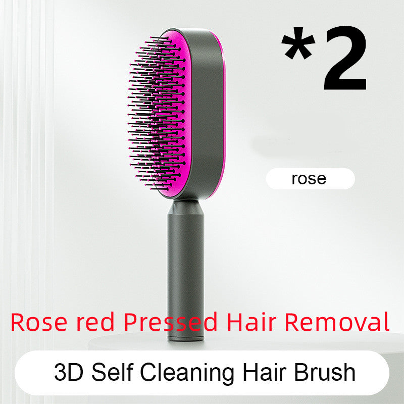 Self-Cleaning Hair Brush - One-Click Massage Scalp Comb