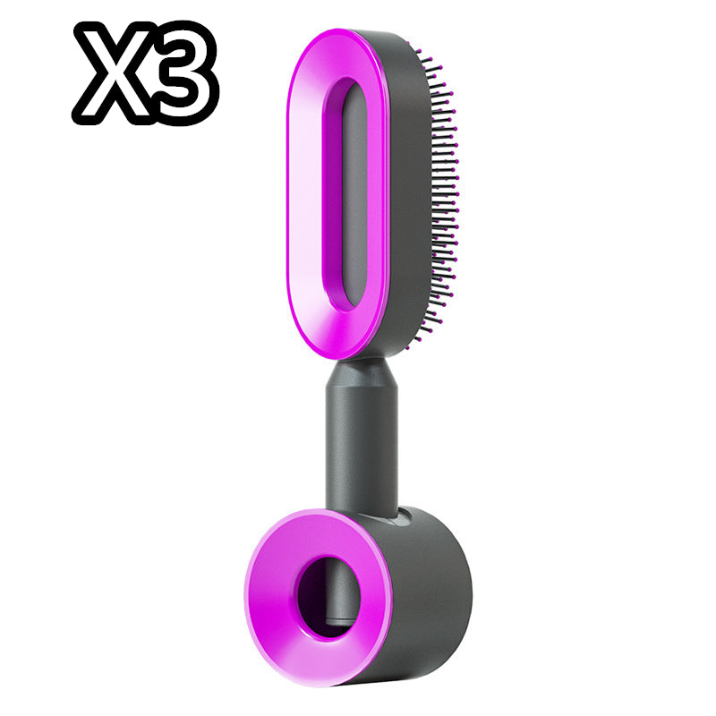 Self-Cleaning Hair Brush - One-Click Massage Scalp Comb