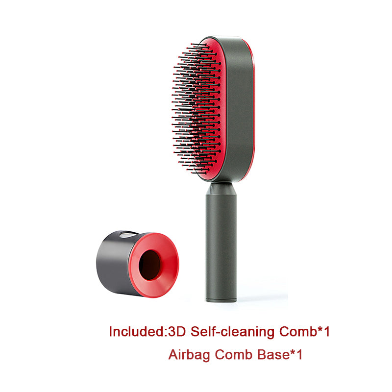 Self-Cleaning Hair Brush - One-Click Massage Scalp Comb
