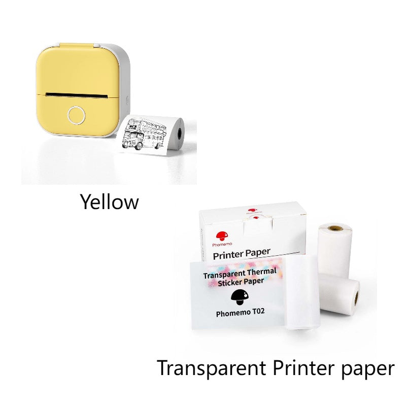 Portable Mini Thermal Label Printer - Bluetooth Photo & Price Tag