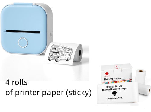 Portable Mini Thermal Label Printer - Bluetooth Photo & Price Tag