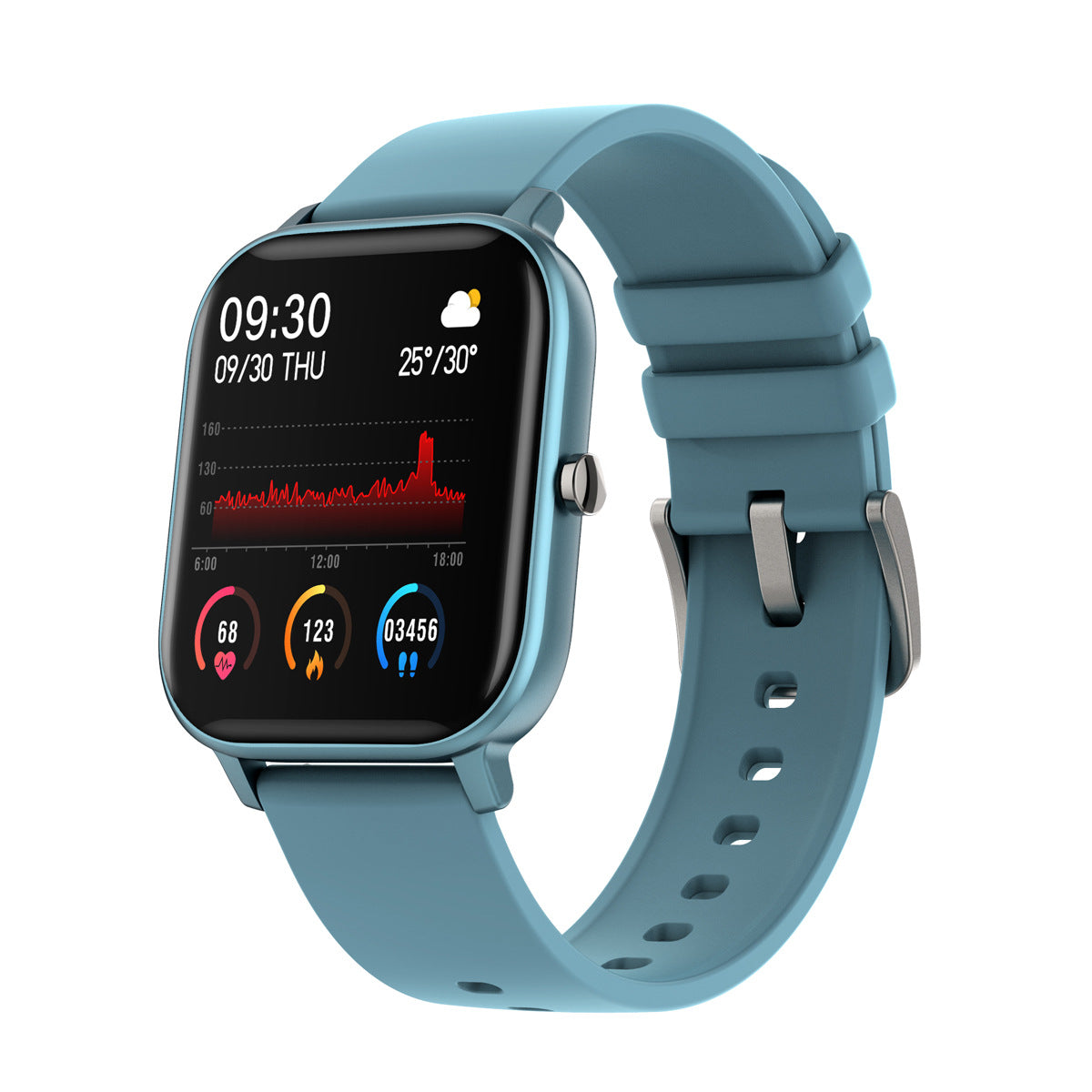 Smart Health Watch - Heart Rate & Blood Pressure Monitor
