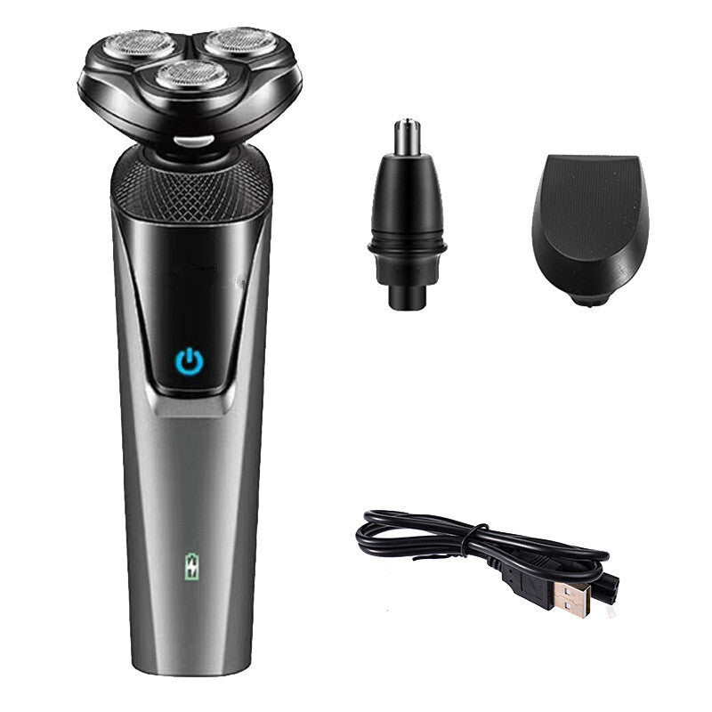 Waterproof Electric Rotary Shaver - 3-in-1 Trimmer