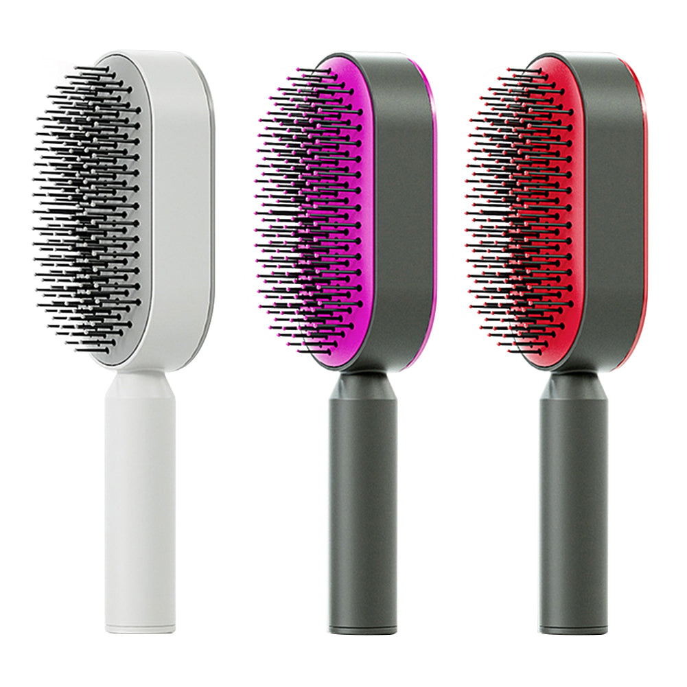 Self-Cleaning Hair Brush - One-Click Massage Scalp Comb