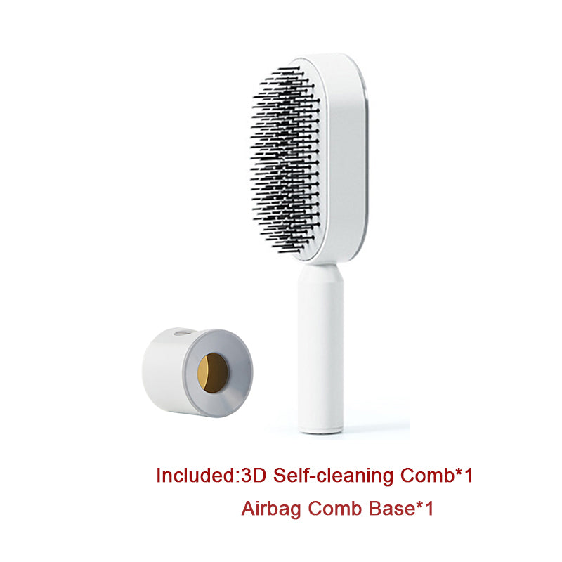 Self-Cleaning Hair Brush - One-Click Massage Scalp Comb