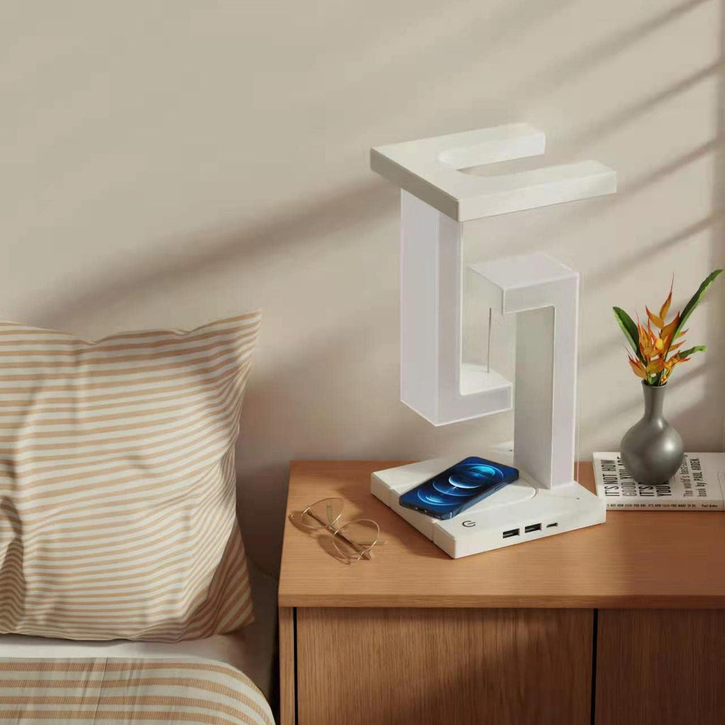 Floating Balance Lamp - Wireless Charging Suspension Table Lamp