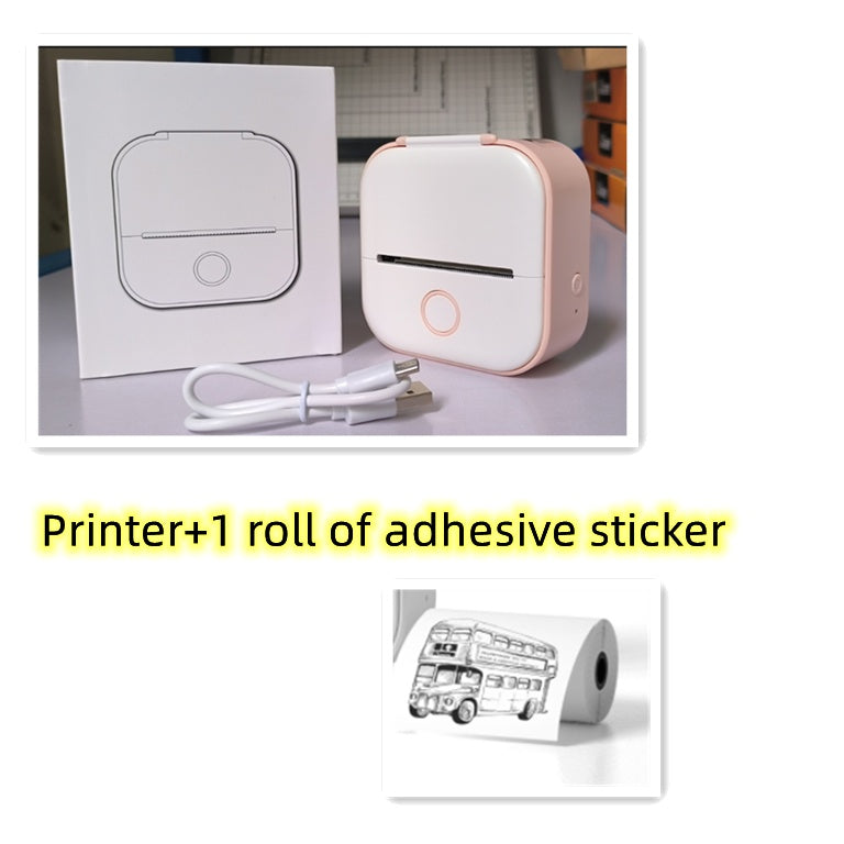 Portable Mini Thermal Label Printer - Bluetooth Photo & Price Tag