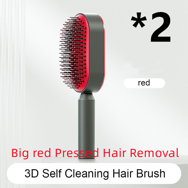 Self-Cleaning Hair Brush - One-Click Massage Scalp Comb