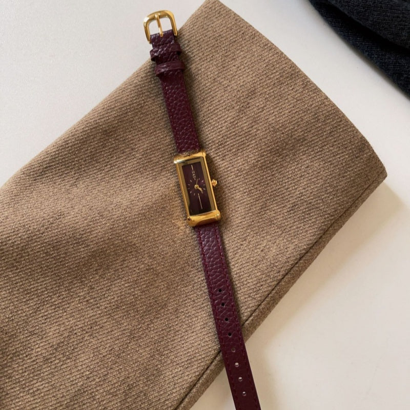 Vintage Red New Year Watch for Women - Festive Ankla Style