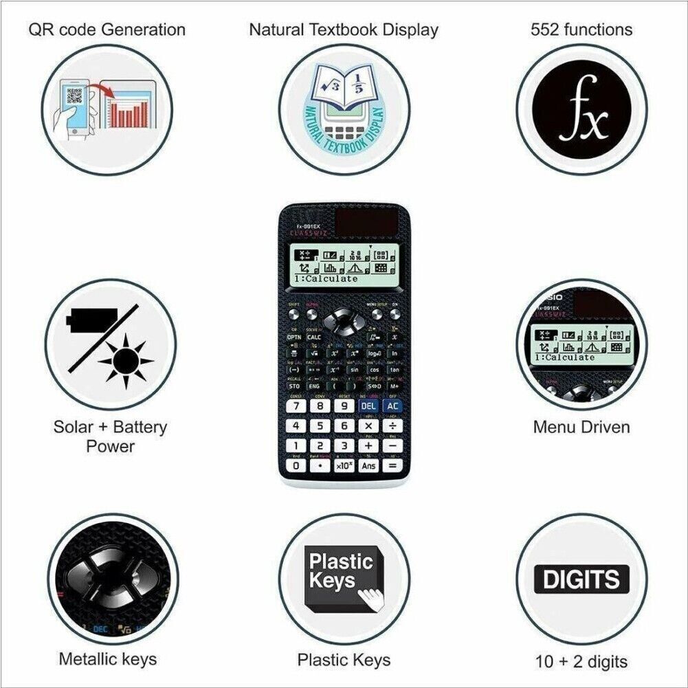 Scientific Calculator- 552 Functions