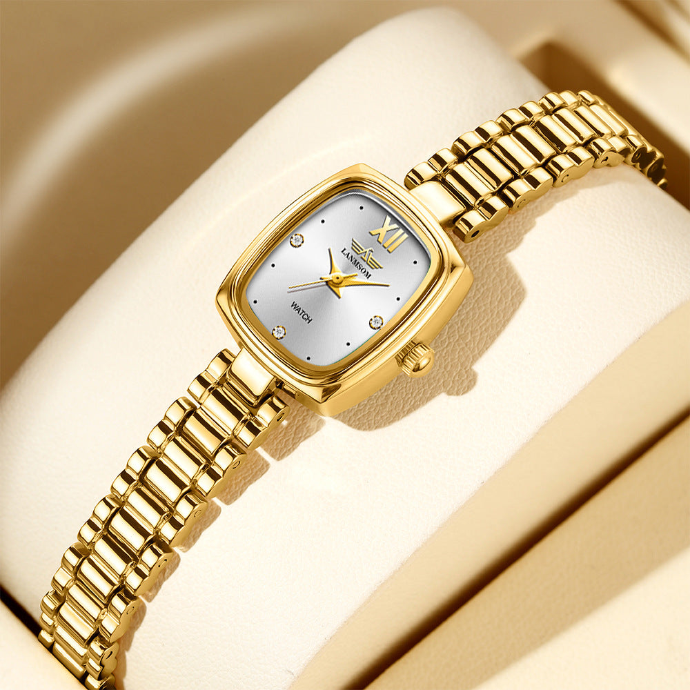 Vintage Petite Gold Watch for Women - Elegant & Timeless