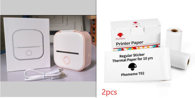 Portable Mini Thermal Label Printer - Bluetooth Photo & Price Tag