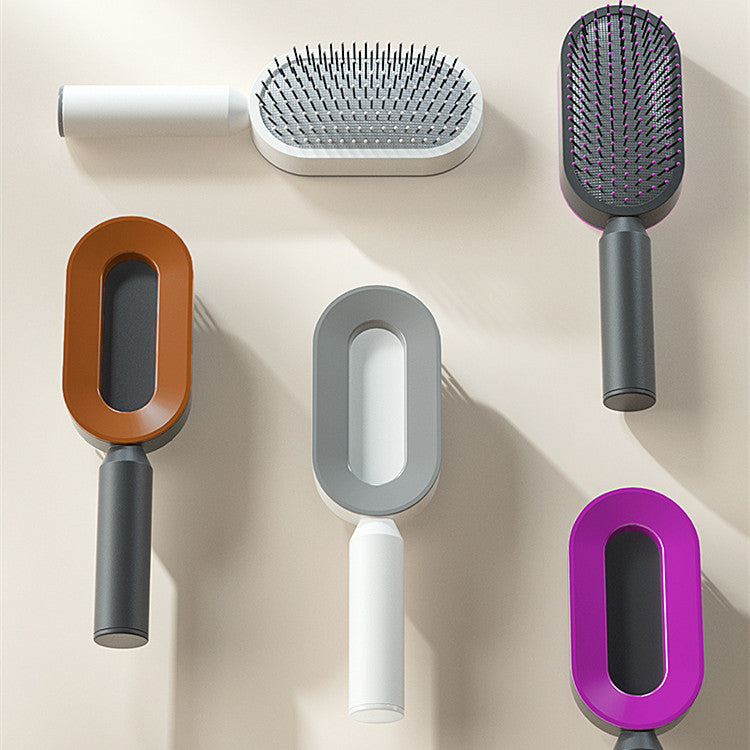 Self-Cleaning Hair Brush - One-Click Massage Scalp Comb