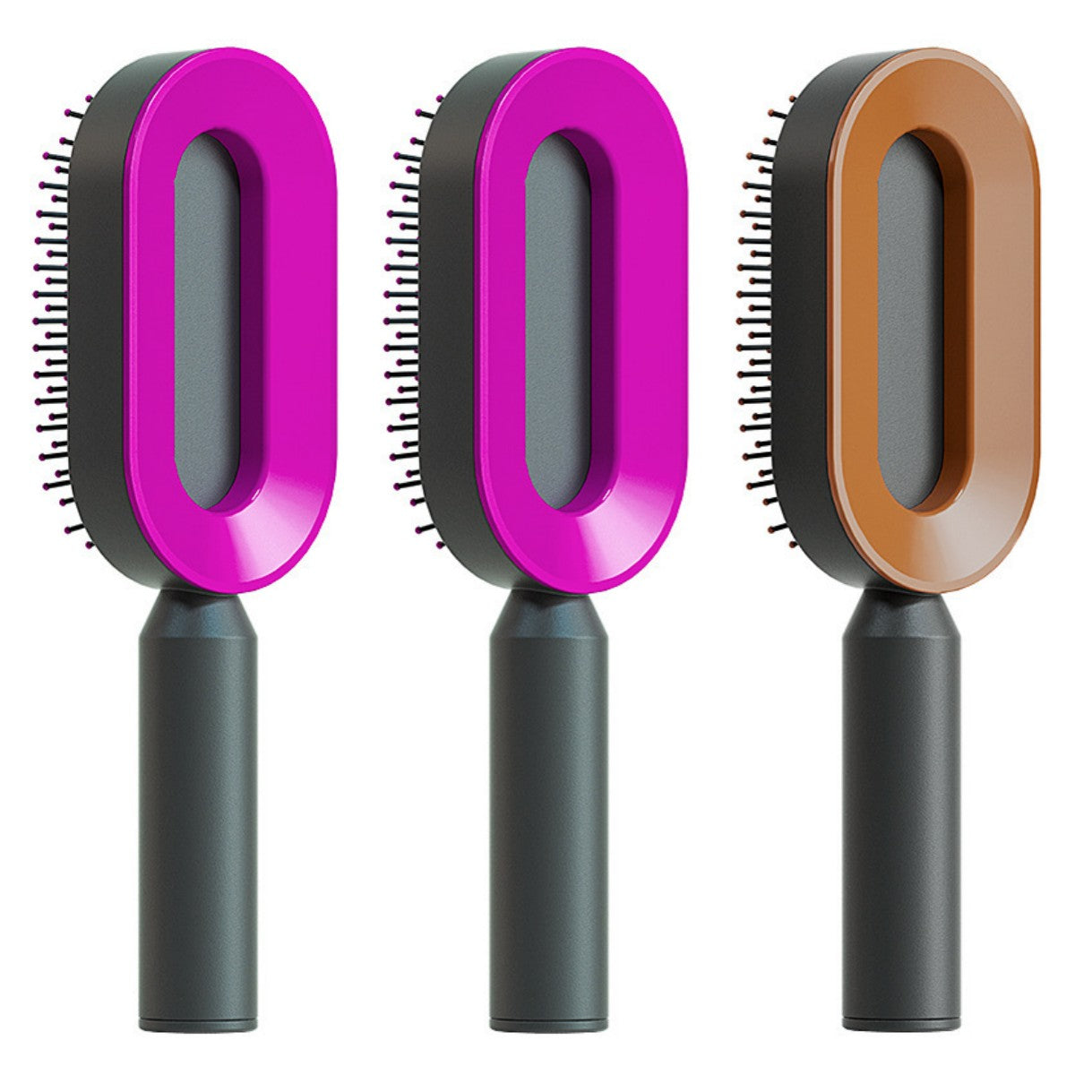 Self-Cleaning Hair Brush - One-Click Massage Scalp Comb