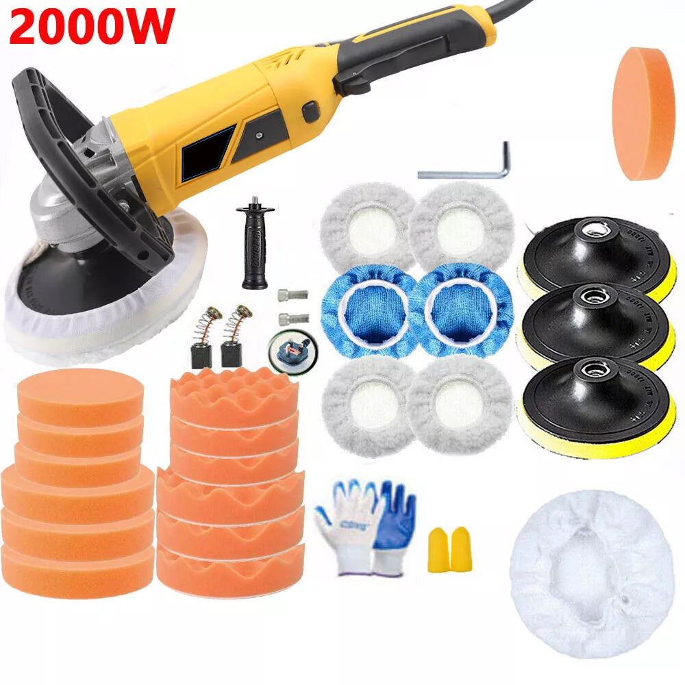 2000W Electric Car Polisher & Sander Kit