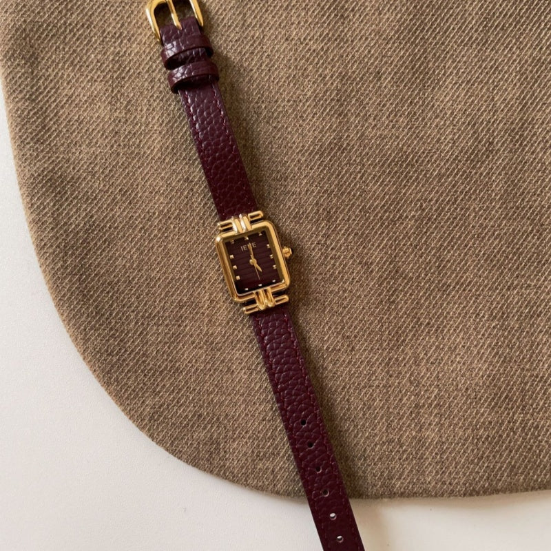 Vintage Red New Year Watch for Women - Festive Ankla Style