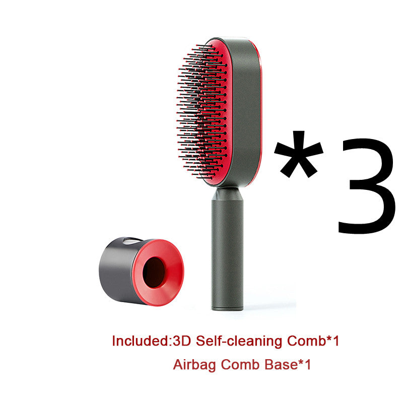 Self-Cleaning Hair Brush - One-Click Massage Scalp Comb