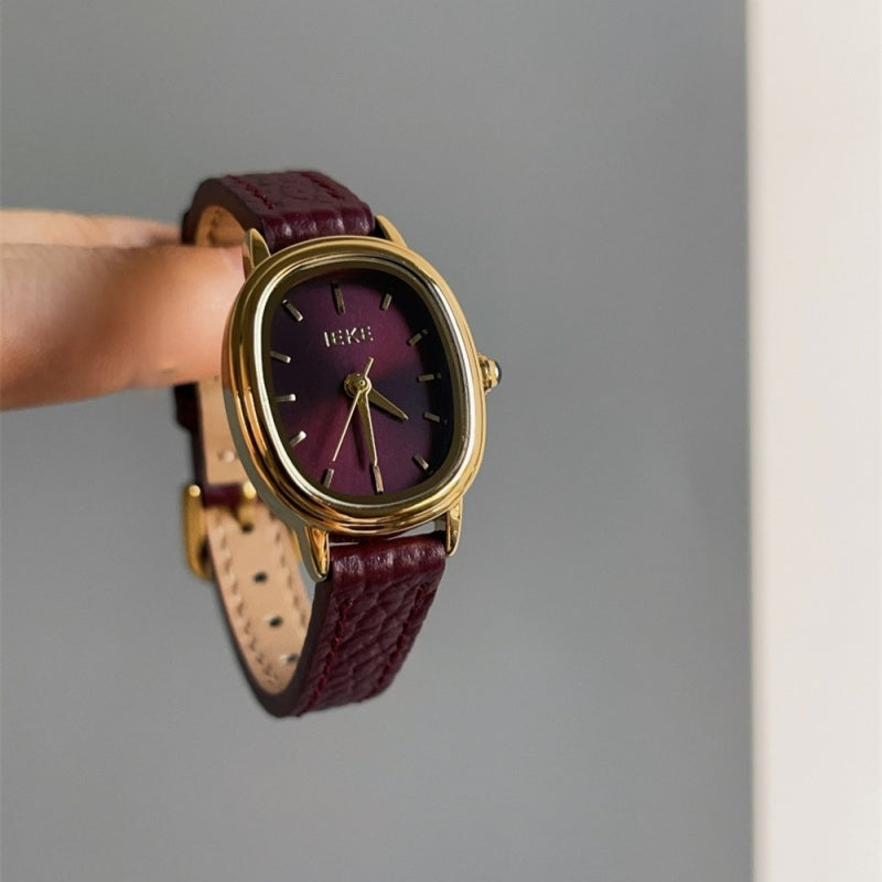 Vintage Red New Year Watch for Women - Festive Ankla Style