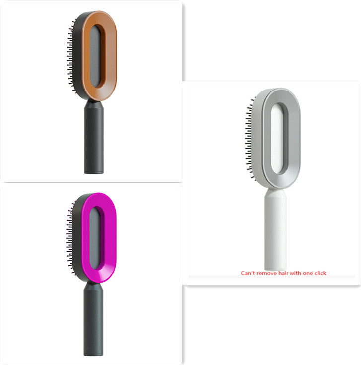 Self-Cleaning Hair Brush - One-Click Massage Scalp Comb