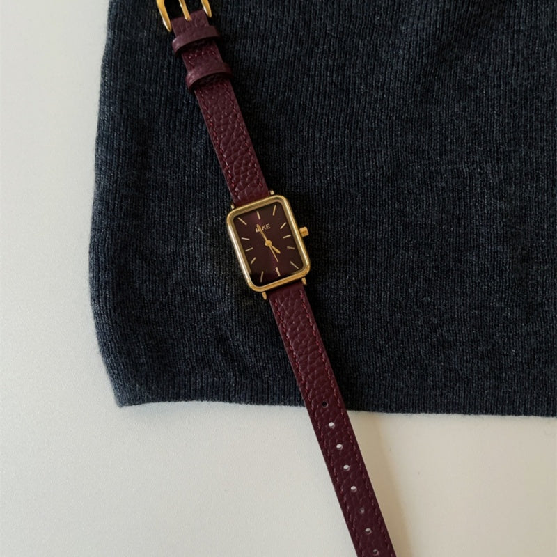 Vintage Red New Year Watch for Women - Festive Ankla Style