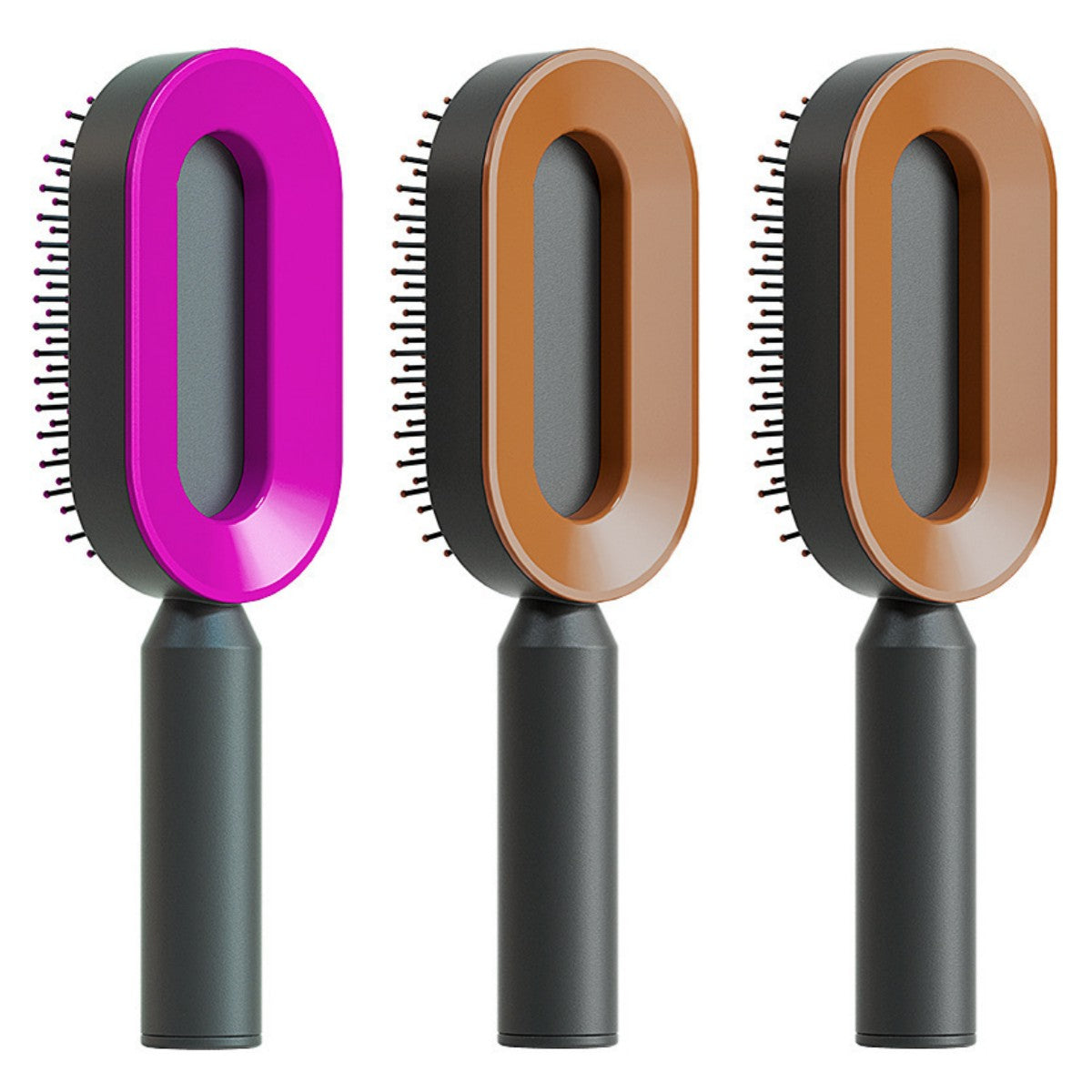 Self-Cleaning Hair Brush - One-Click Massage Scalp Comb