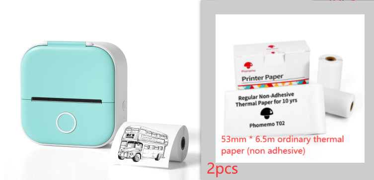 Portable Mini Thermal Label Printer - Bluetooth Photo & Price Tag