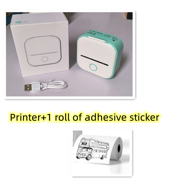 Portable Mini Thermal Label Printer - Bluetooth Photo & Price Tag