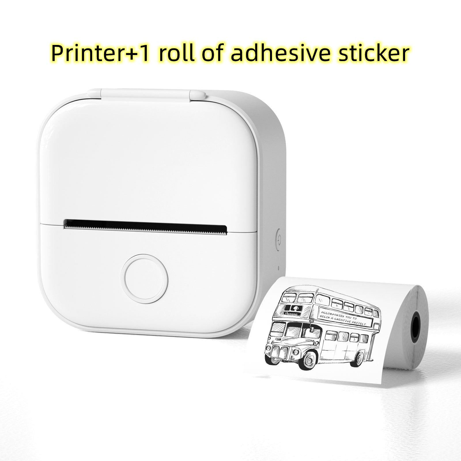 Portable Mini Thermal Label Printer - Bluetooth Photo & Price Tag