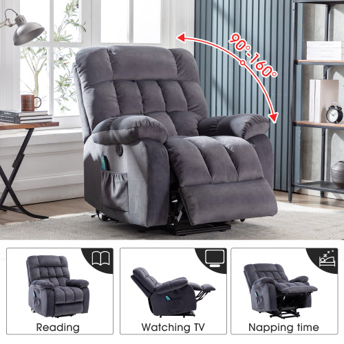 Electric Power Lift Recliner with Massage & Heat