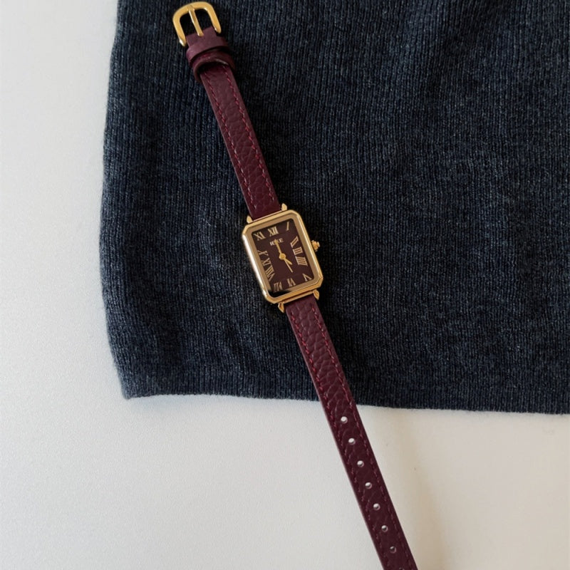 Vintage Red New Year Watch for Women - Festive Ankla Style