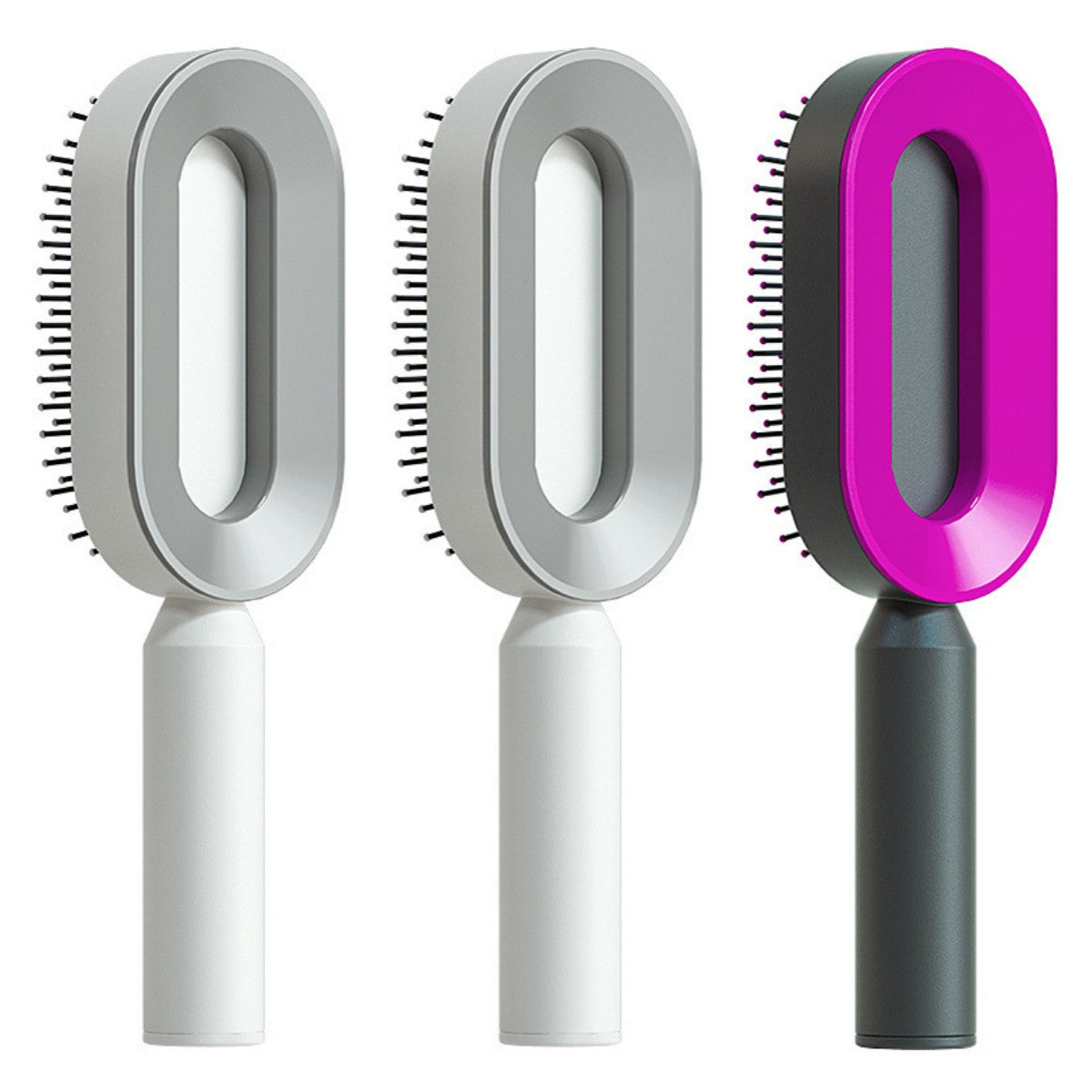 Self-Cleaning Hair Brush - One-Click Massage Scalp Comb