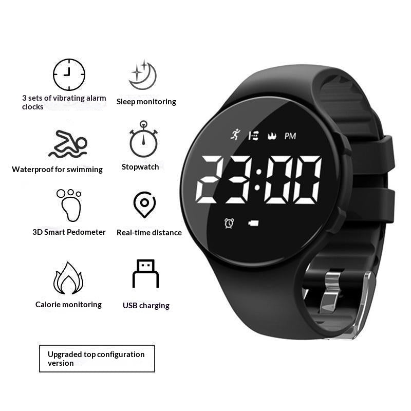 Smart Vibrating Alarm Watch - Silent Wake-Up