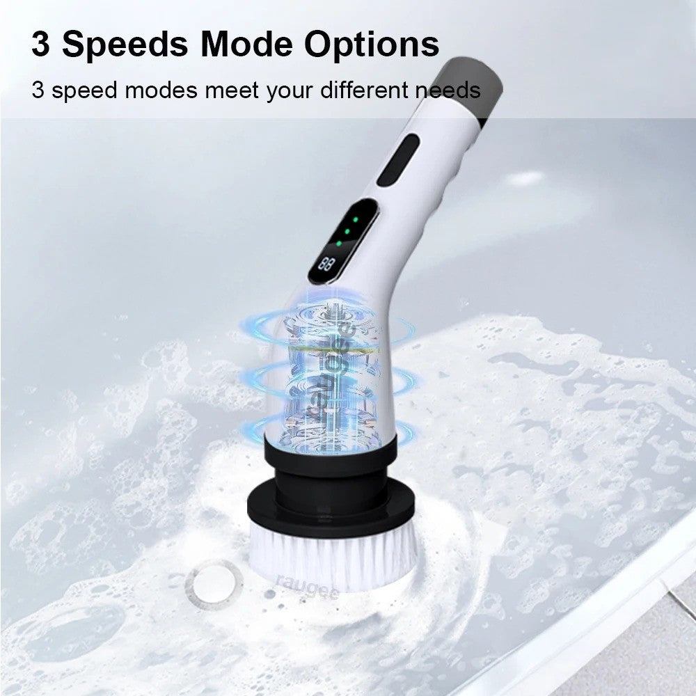 Electric Spin Scrubber - Cordless Rotating Cleaning Brush